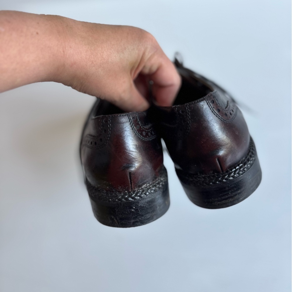 Harris Dark Brown Leather Lace Up Shoes Made in Italy - Picture 4 of 5